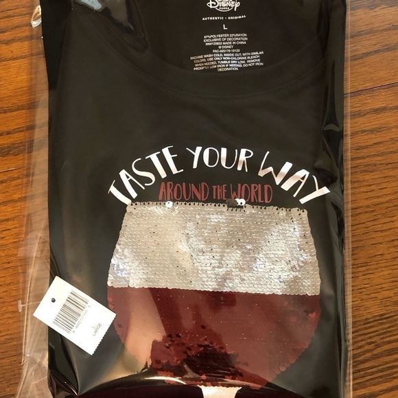 Epcot International Food & Wine Festival 2019 Reversible Sequin T-Shirt - Women - Picture 6 of 6